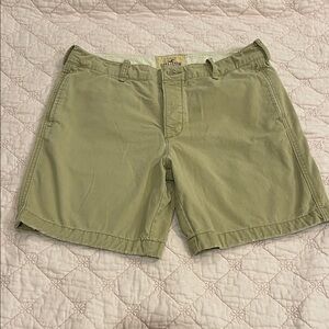 Hollister khaki Men's Flat Front Shorts